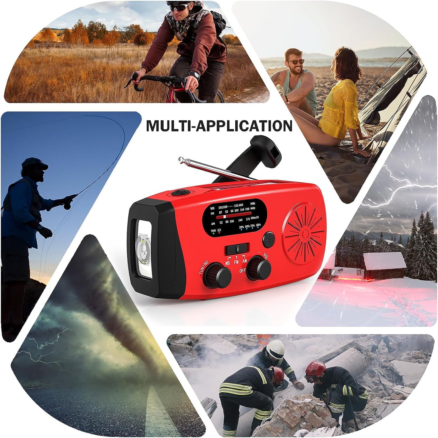 Multifunctional Solar Dynamo Camping Light