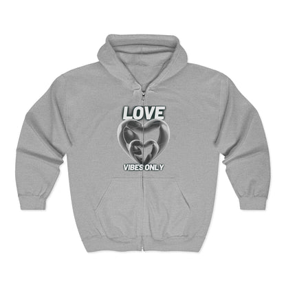LOVE VIBES ONLY ZIP HOODIE