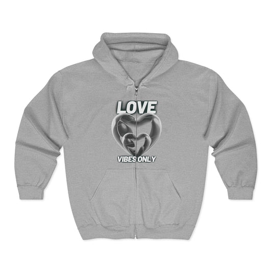 LOVE VIBES ONLY ZIP HOODIE