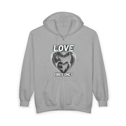 LOVE VIBES ONLY ZIP HOODIE