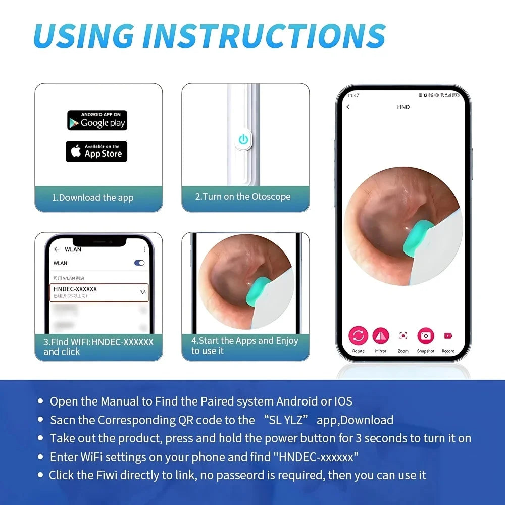 Smart Ear Cleaning Camera Otoscope