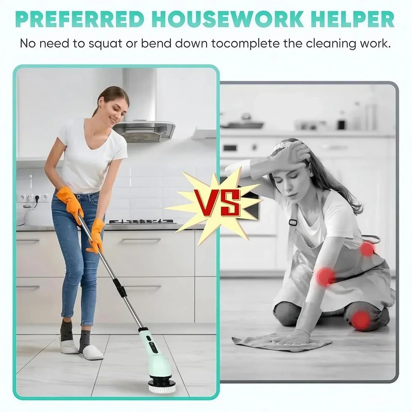 Rechargeable Electric Cleaning Scrubber