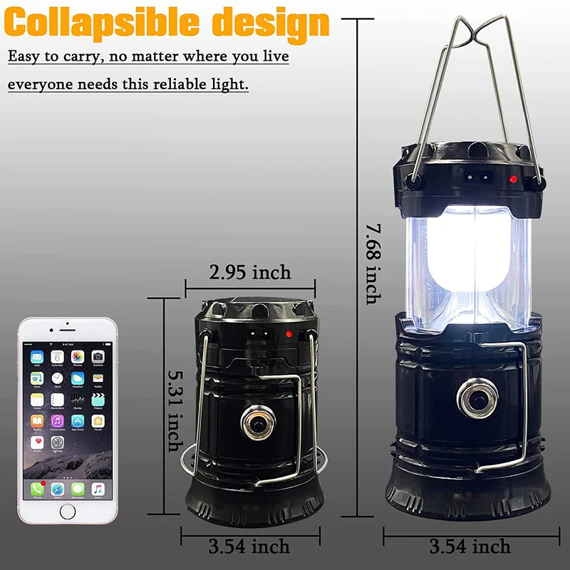 Portable Solar LED Emergency Lantern