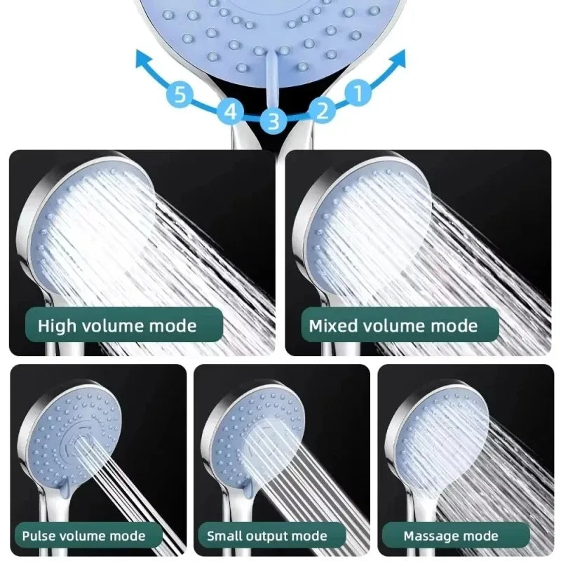 Boosted Pressure Bathroom Shower Kit