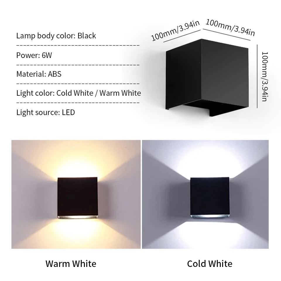 Modern Waterproof Outdoor Wall Sconce