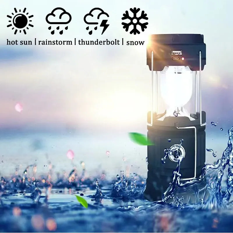 Portable Solar LED Emergency Lantern